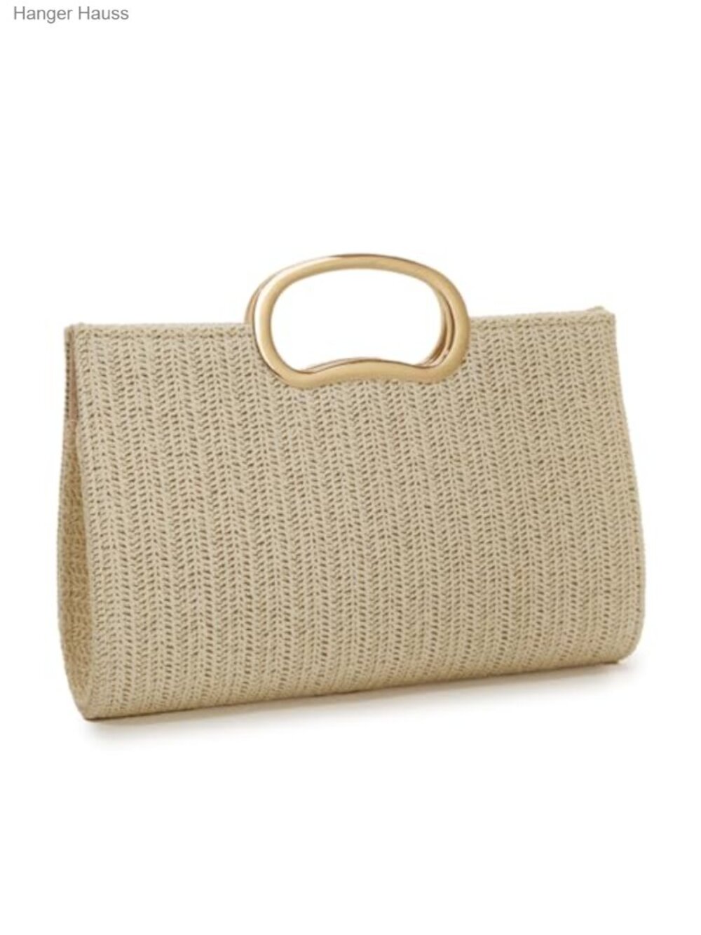 Straw Clutch Purse for Women, Woven Beach Evening Bag, Top Handle with